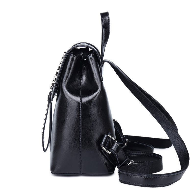 Stylish Women’s Leather Backpack – Travel & Casual Use