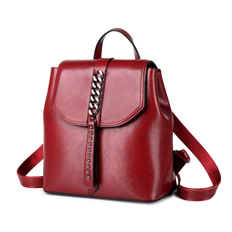 Stylish Women’s Leather Backpack – Travel & Casual Use