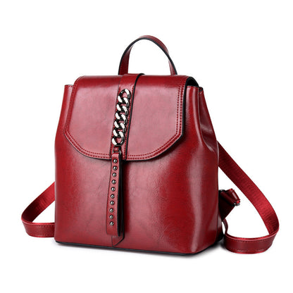 Stylish Women’s Leather Backpack – Travel & Casual Use
