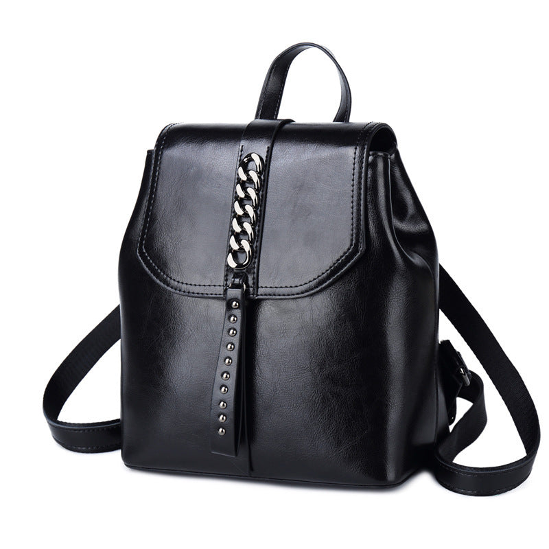 Stylish Women’s Leather Backpack – Travel & Casual Use