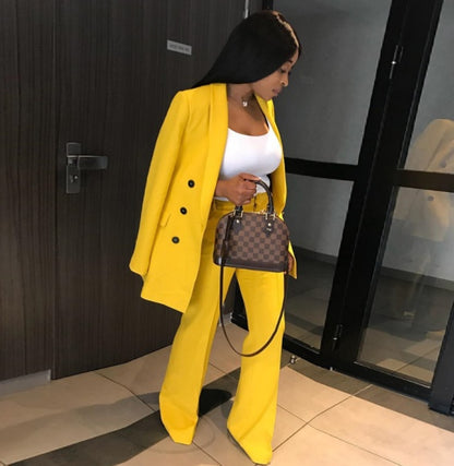 Bright Yellow Women’s Blazer – Chic & Stylish Everyday Look