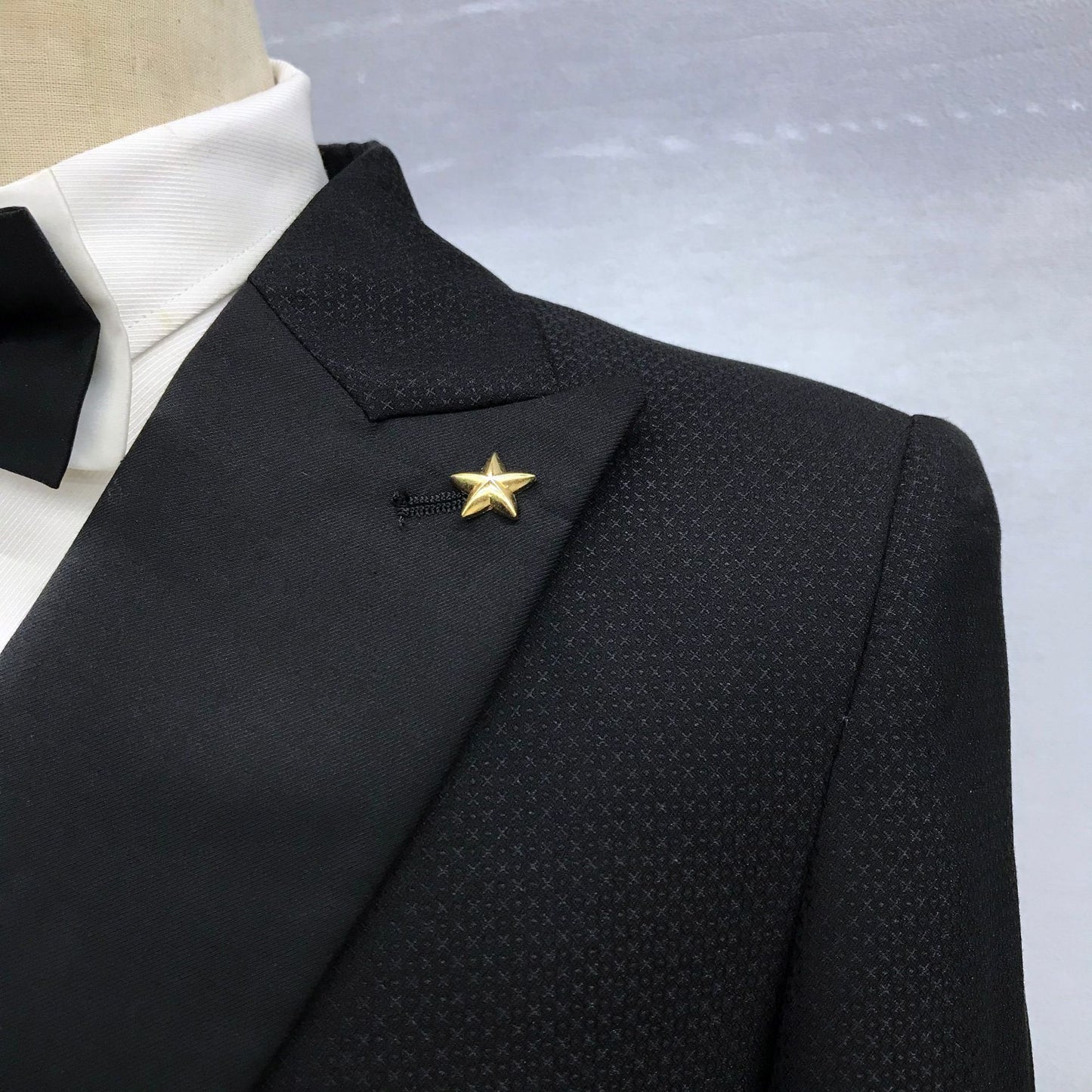 Men's Raw Edge Design High-quality Shoulder Pad Blazer