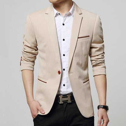 Stylish Autumn Leisure Blazer – Comfortable Men’s Casual Jacket