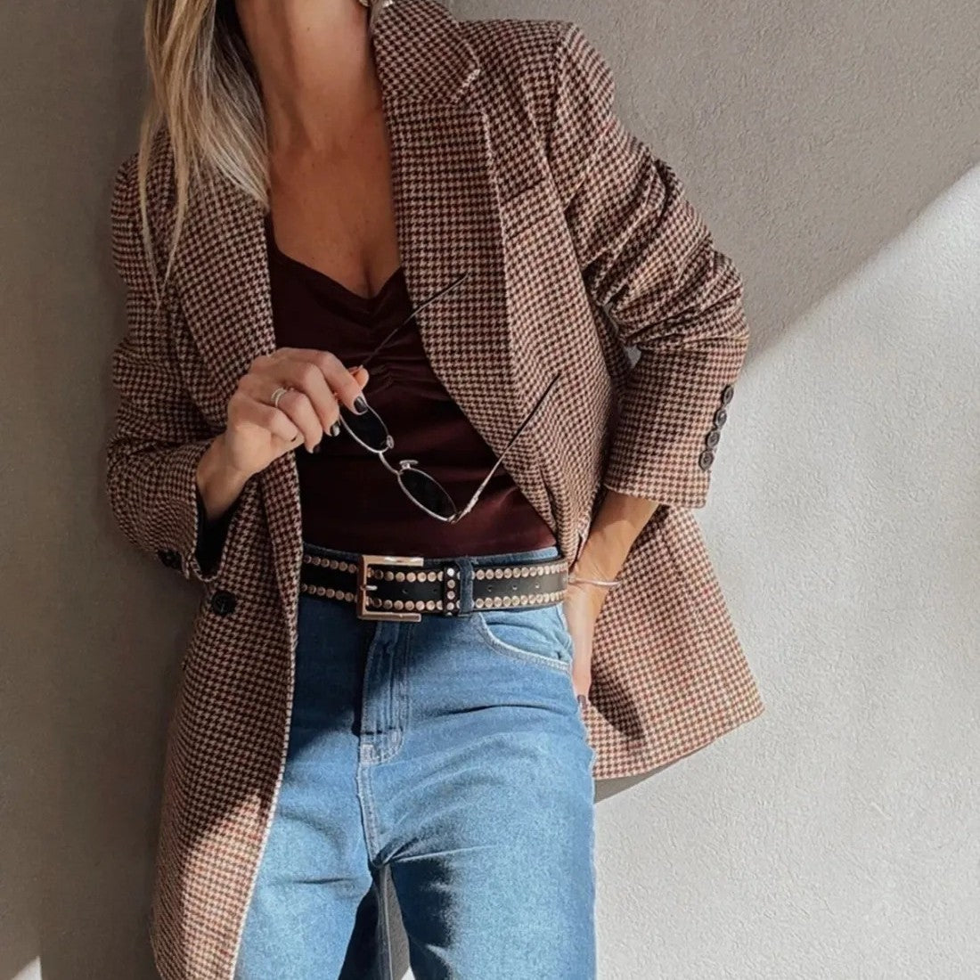 Classic Brown Blazer for Women – Effortless Everyday Sophistication