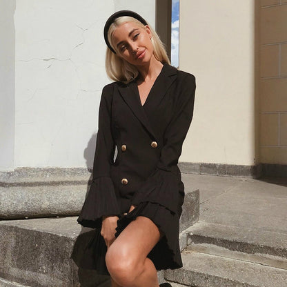 Sophisticated Blazer-Style Dress – Perfect Blend of Power & Elegance