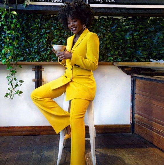 Bright Yellow Women’s Blazer – Chic & Stylish Everyday Look
