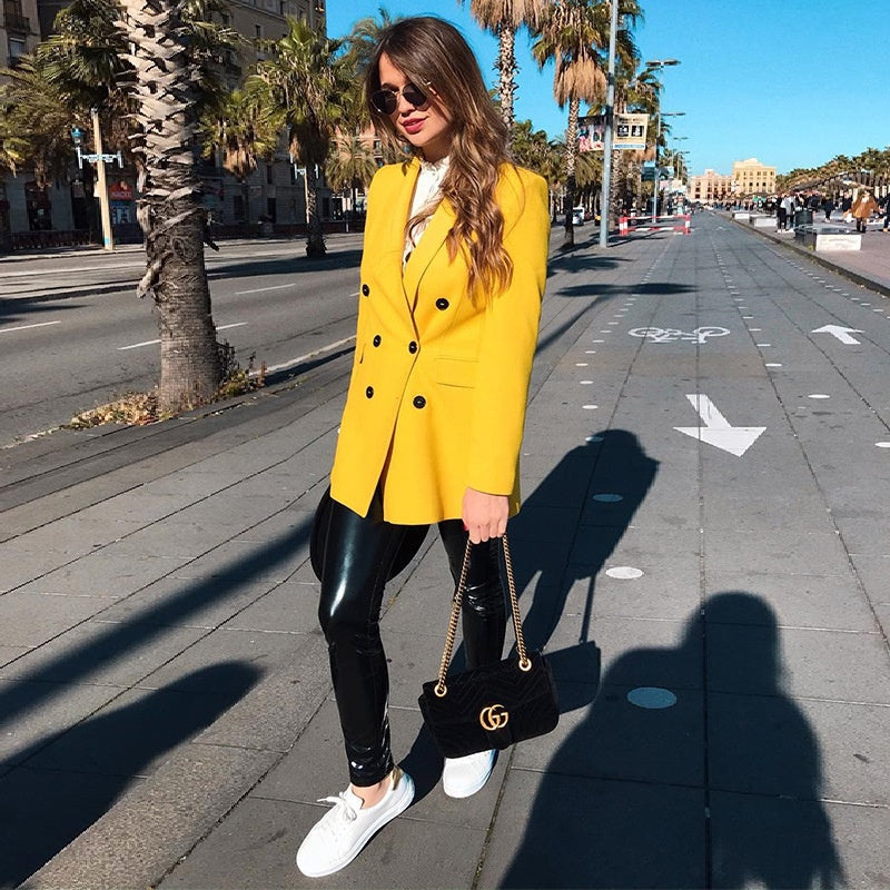 Bright Yellow Women’s Blazer – Chic & Stylish Everyday Look